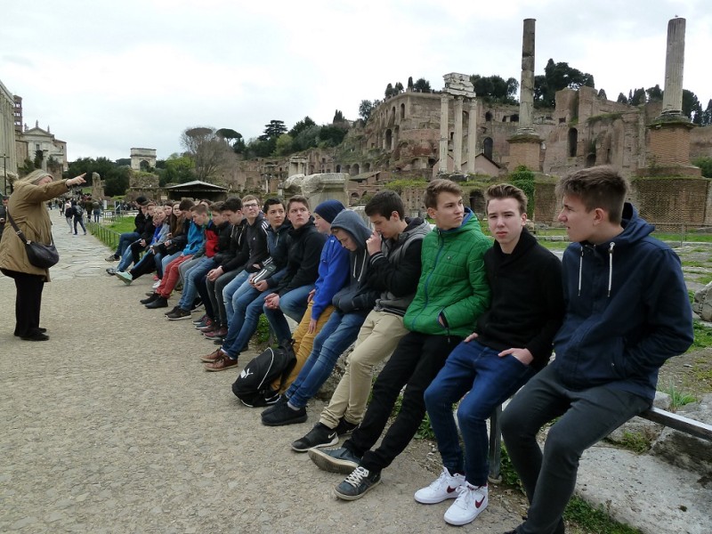 Fhrung im Forum Romanum